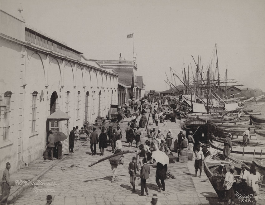 Postcard from 1890 with photo of İzmir