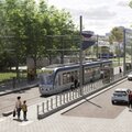 Work begins on new Aula tram and bus stop