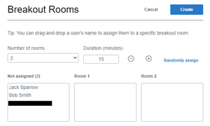 Virtual classroom options breakoutrooms