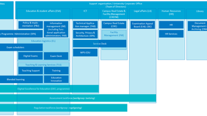 Organogram of the central assessment support organisation per service