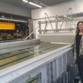 The Ship Hydromechanics lab welcomes the upgraded Wave-Flume Tank
