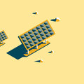 De stad van de toekomst communiceert via zonnepanelen