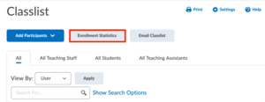 Find the Ënrollment Statistics" button on the top of the page