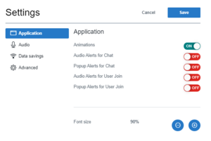 Overview settings