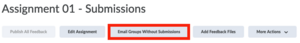 Button to email groups without submissions