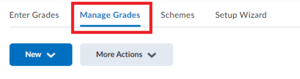 Find the "Manage Grades" tab