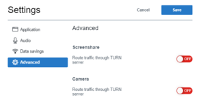 Settings overview