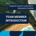 Introduction Jasper Verschuur: New Team Member Climate Safety & Security Research Center
