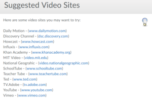 You can upload videos via the  streaming servers listed in the picture