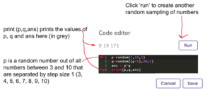 Explanation of the code editor