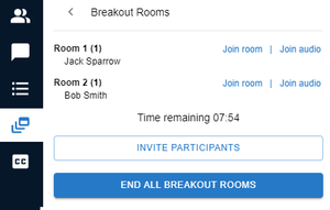 Virtual classroom breakout rooms join room