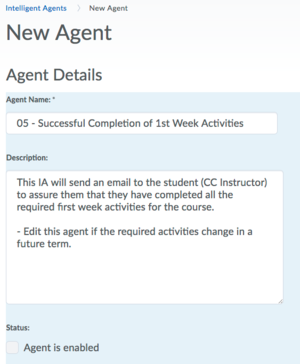 Intelligent agent example 5 details