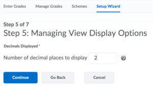 Menu of Step 5: Managing View Display Options